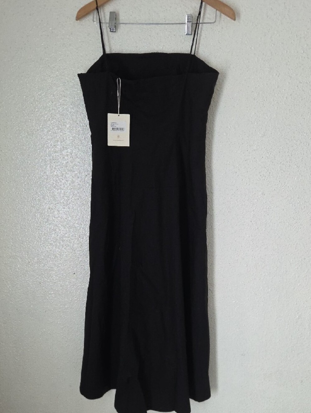 Faithfull the Brand Black Spaghetti-Strap Slip Midi Dress - Picture 6 of 6